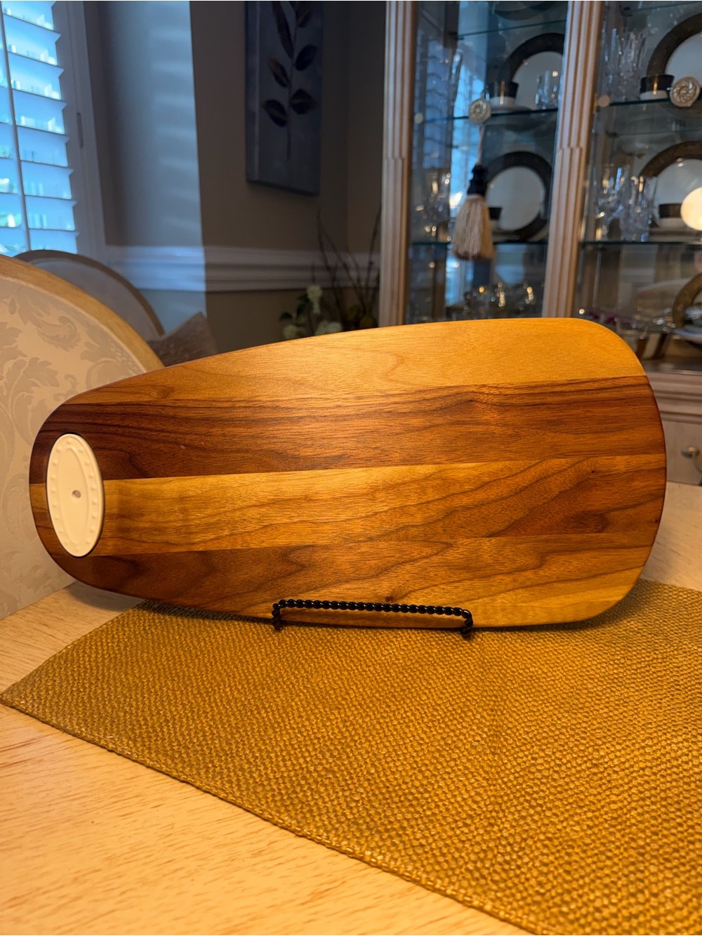 Nora Fleming JK Adams Black Walnut Tasting Board (Retired) Sailboat not Included - Picture 3 of 9